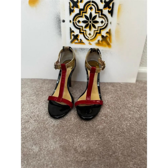 Gianni Bini Women's Multicolor T-Strap Stiletto Sandals Formal - Picture 5 of 10